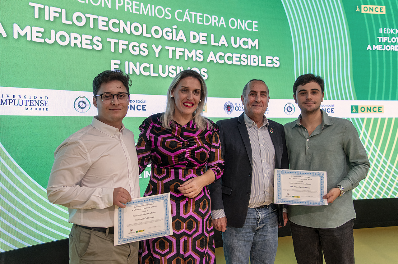 La cátedra UCM-ONCE en Tiflotecnología entrega los premios a los TFG y TFM más inclusivos
