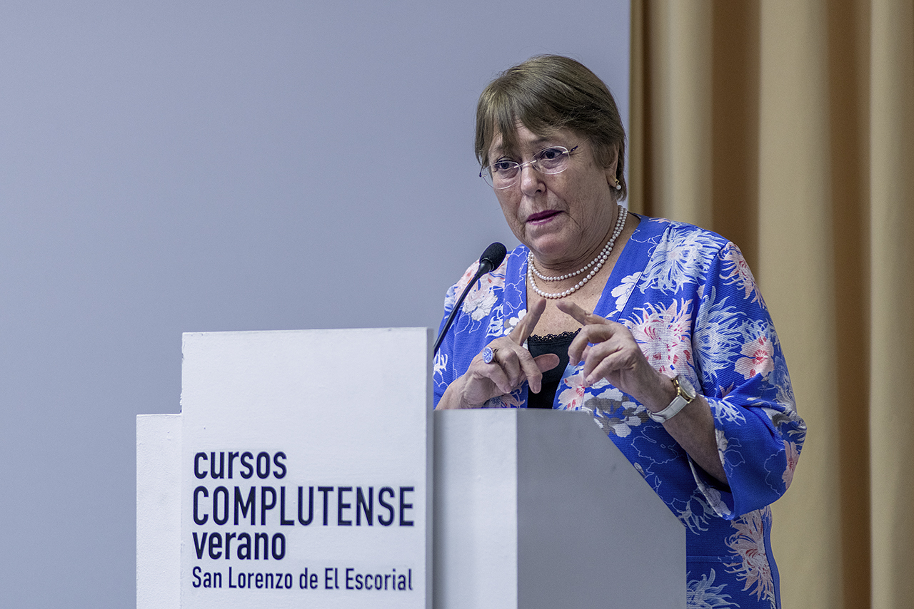 Michelle Bachelet, en los Cursos de Verano de la UCM