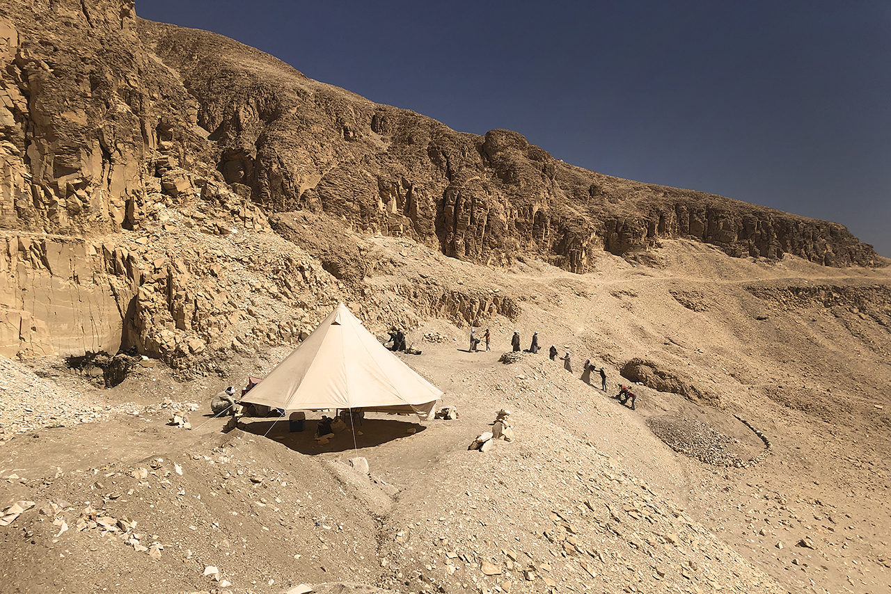 Fotografía tomada durante la campaña 2020 del C2 Proyect Royal Cache Wadi Survey