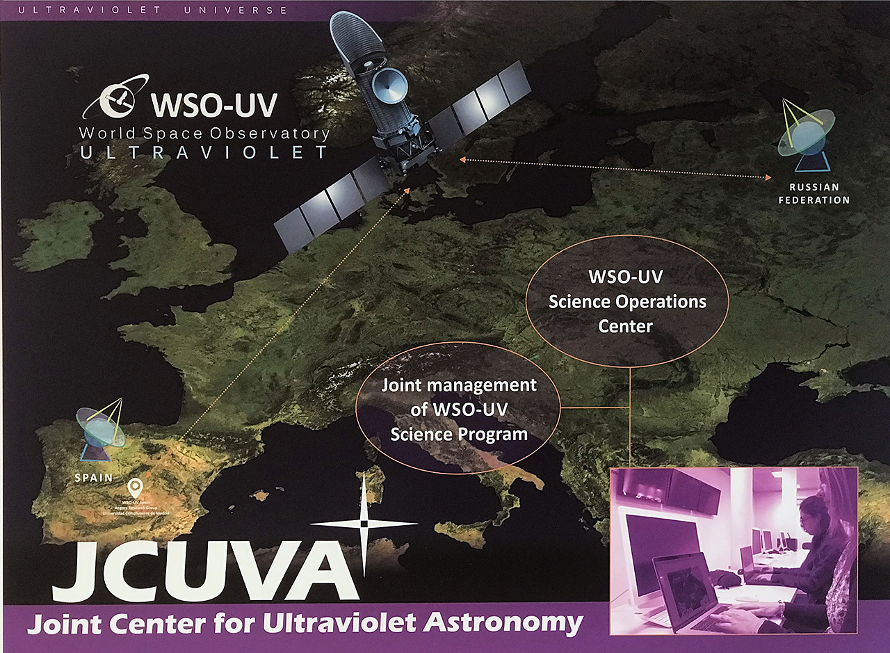 El JCUVA, que es un centro conjunto entre la UCM y la Academia de Ciencias de Rusia, desde donde se hará el control terrestre del telescopio ultravioleta WSO-UV