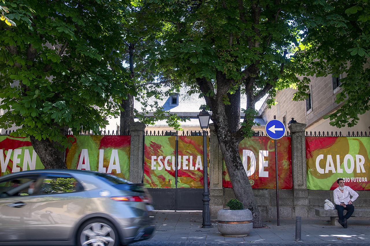 La Casa de Cultura de San Lorenzo de El Escorial decorada para estos Cursos de Verano