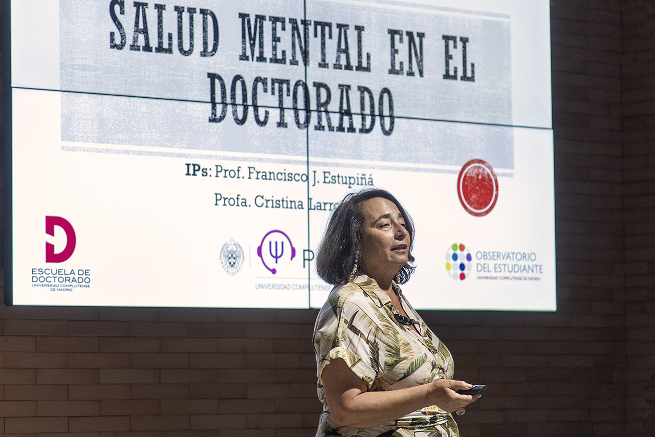 Cristina Larroy García habla sobre el proyecto “Salud mental en estudiantes de doctorado UCM: análisis de predictores individuales, académicos y organizacionales (SMED-UCM)”