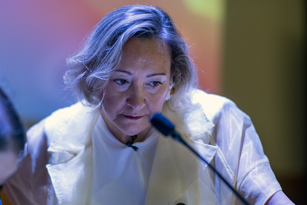 Ángela Nieto Toledano, durante su conferencia