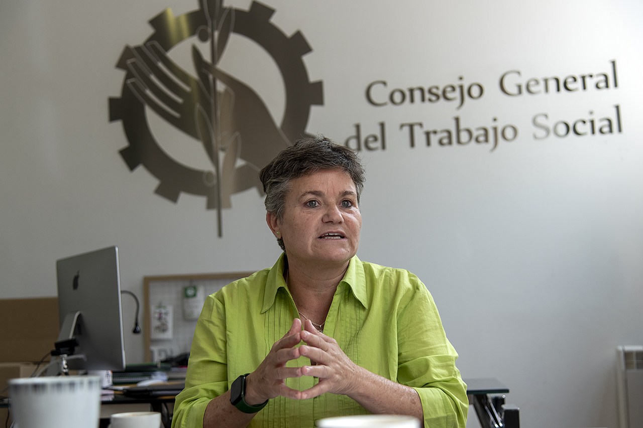 Emiliana Vicente González, presidenta del Consejo General del Trabajo Social