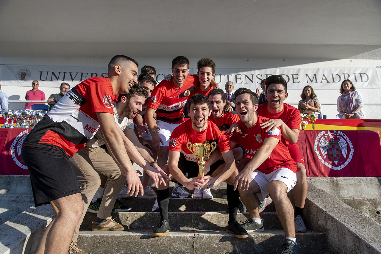 Trofeo Rector, equipo campeón fútbol sala masculino: MATEMÁTICAS
