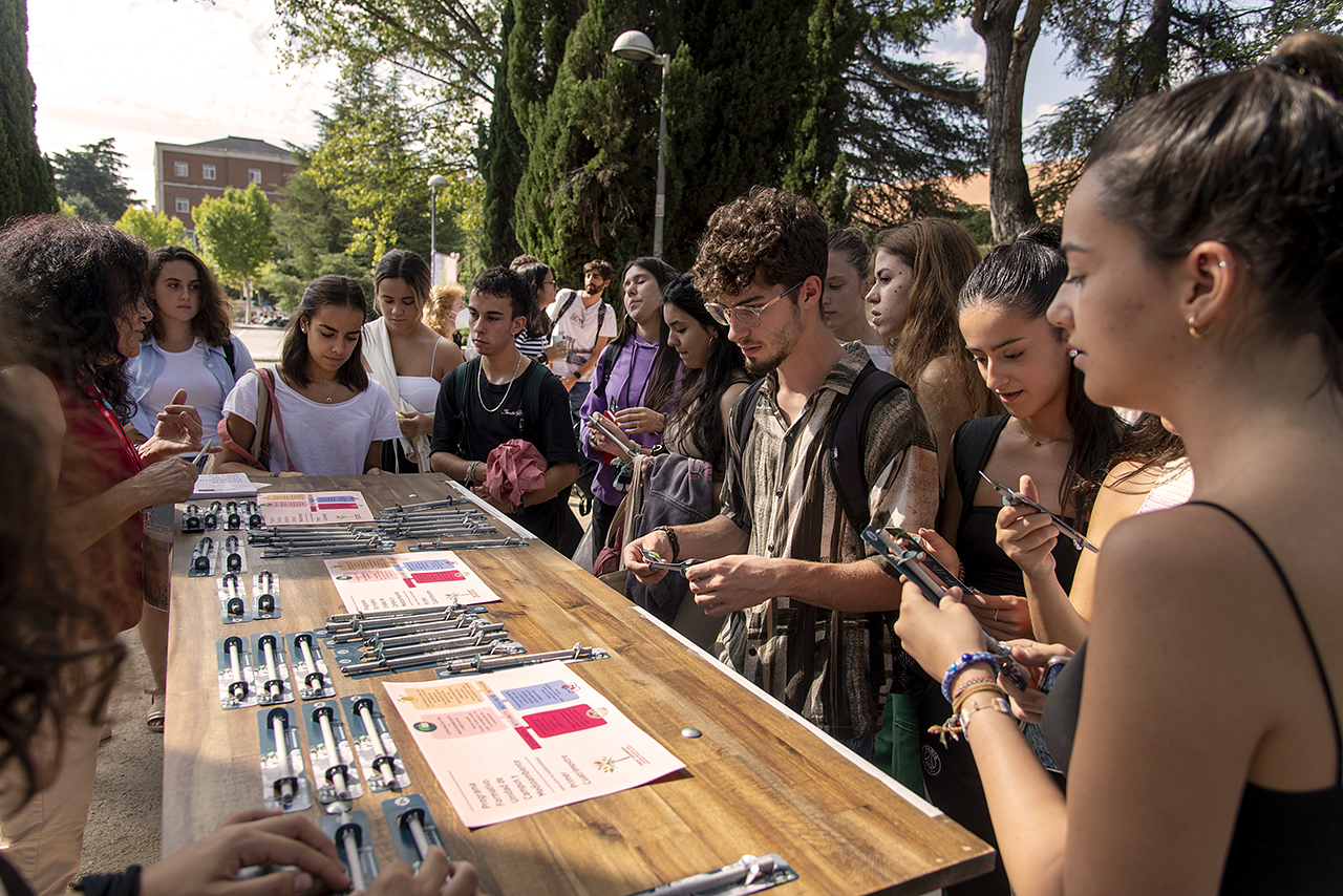 Bienvenida universitaria Complutense en el campus de Moncloa