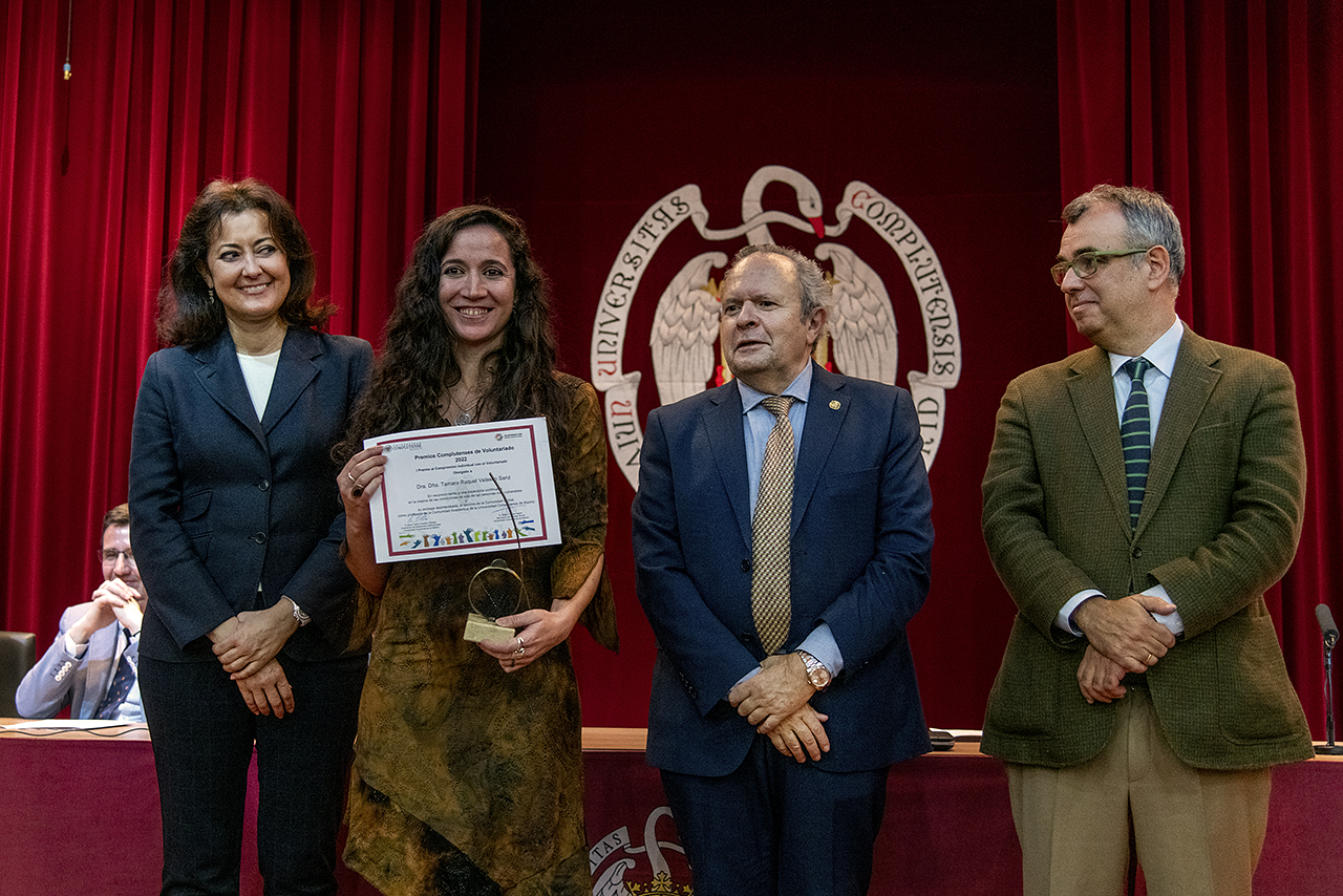 Tamara Raquel Velasco Sanz, ganadora "ex aequo" del Premio Complutense al Compromiso Individual con el Voluntariado Social