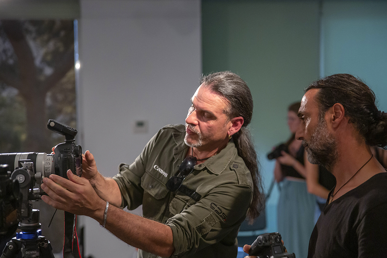 Mario Cea, fotógrafo Canon Pro Master, ha sido el responsable del taller Fotografiarte UCM. Foto: Alberto Álvarez