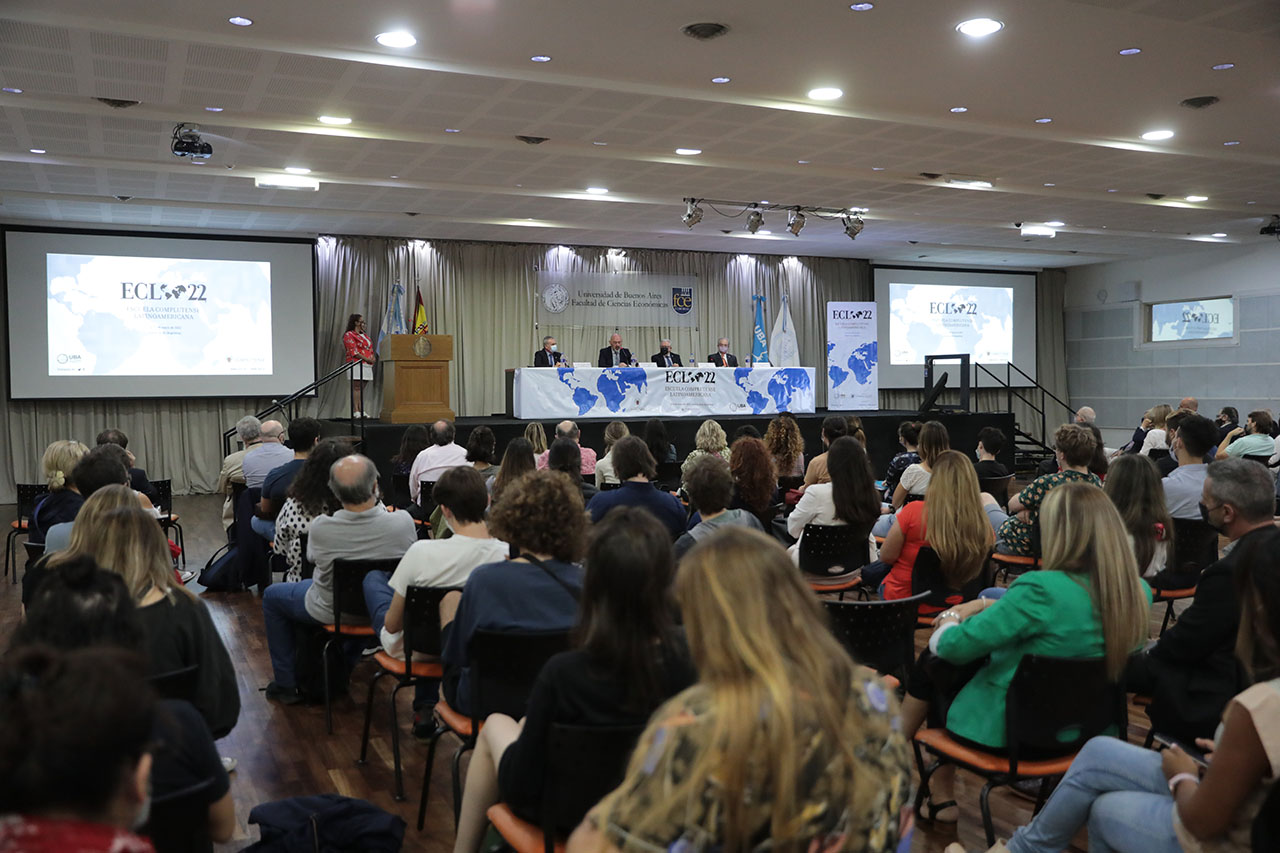 Inauguración de la Escuela Complutense Latinoamericana en la Facultad de Económicas de la Universidad de Buenos Aires (UBA)