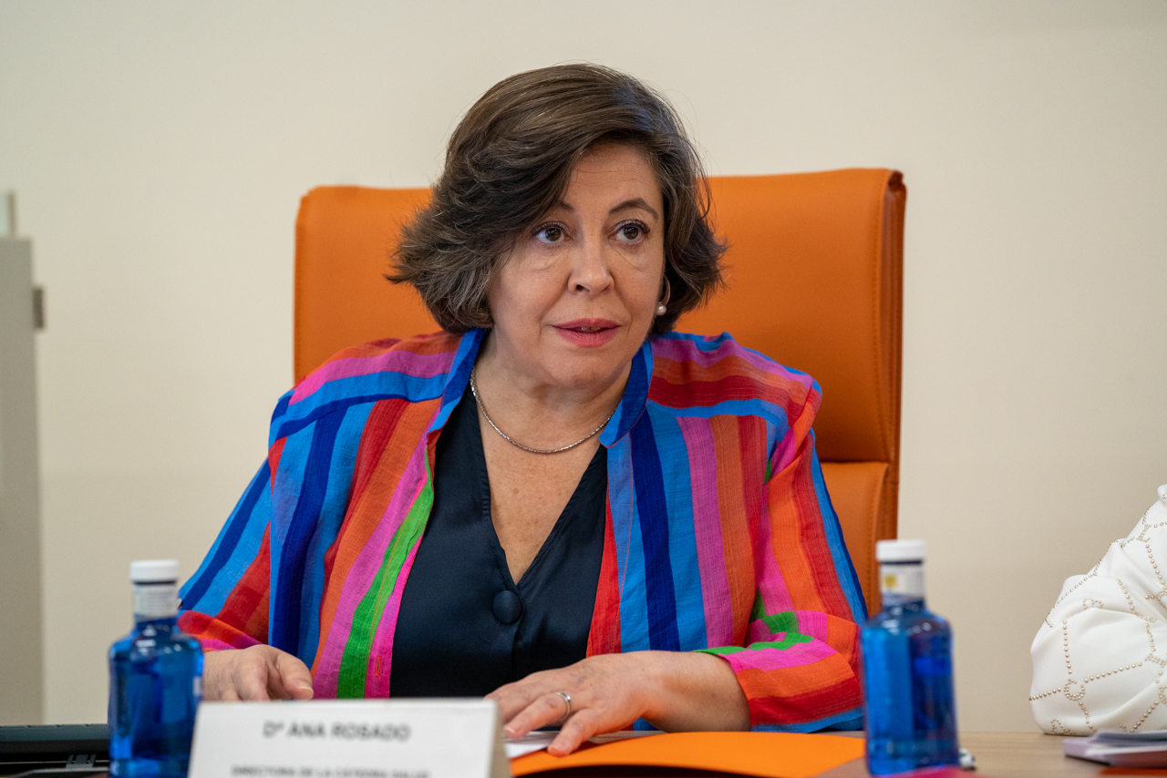 La profesora Ana Rosado, del Departamento de Economía Aplicada, Estructura e Historia, y directora de la cátedra extraordinaria Salud Sostenible y Responsabilidad