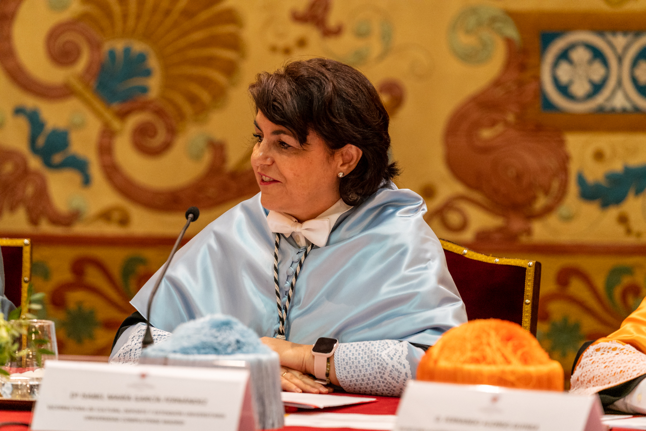 Isabel García Fernández, vicerrectora de Cultura, Deportes y Extensión Universitaria de la Complutense
