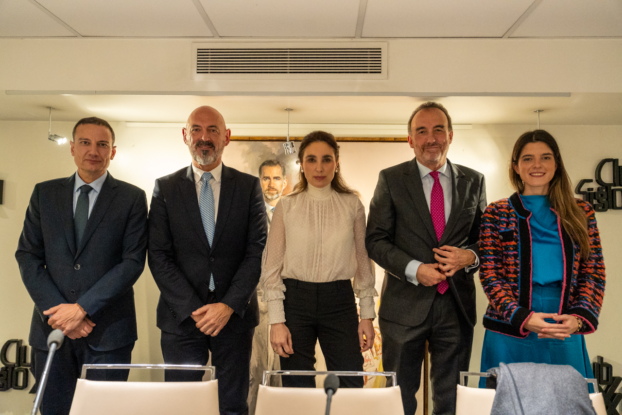 Álvaro Nieto, Joaquín Goyache, Paloma Segrelles, Manuel Marchena y Josefina Giancaterino
