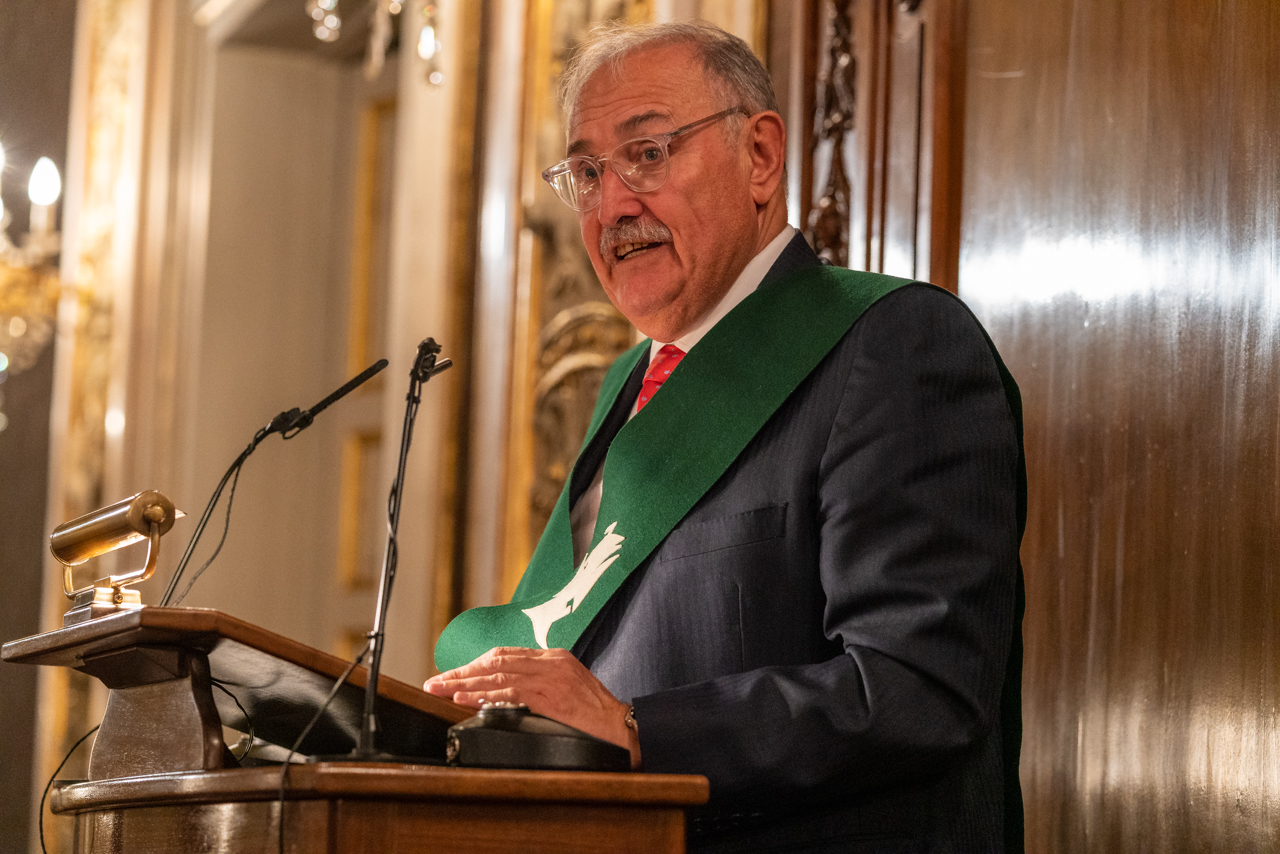 José Luis Pozo Palomares habló en representación de los antiguos alumnos del Santa María de Europa