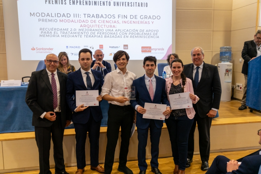 Entrega de premios de la XI convocatoria de Premios de Emprendimiento Universitario 2023 y de la V convocatoria de Premios de Emprendimiento Social UCM-Santander 2023