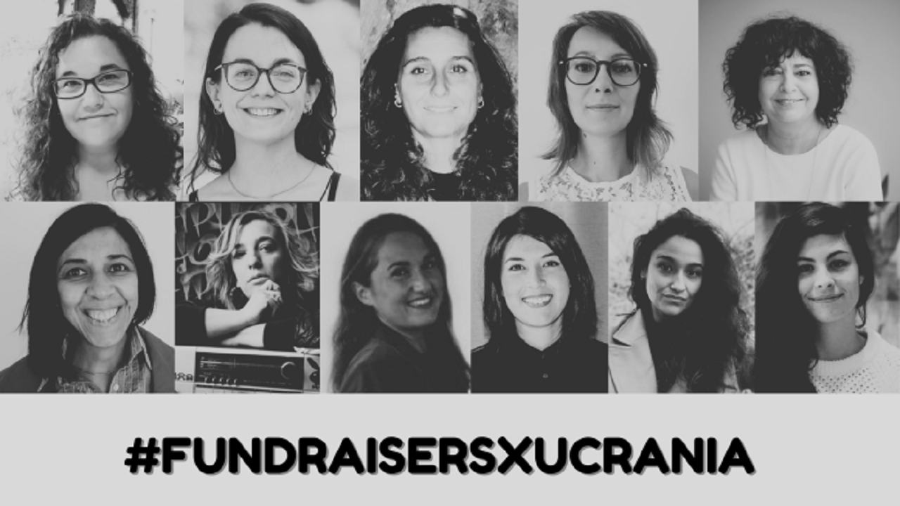 Las estudiantes del máster en Dirección de Fundraising que han organizado la campaña de crowfunding de ayuda a Ucrania