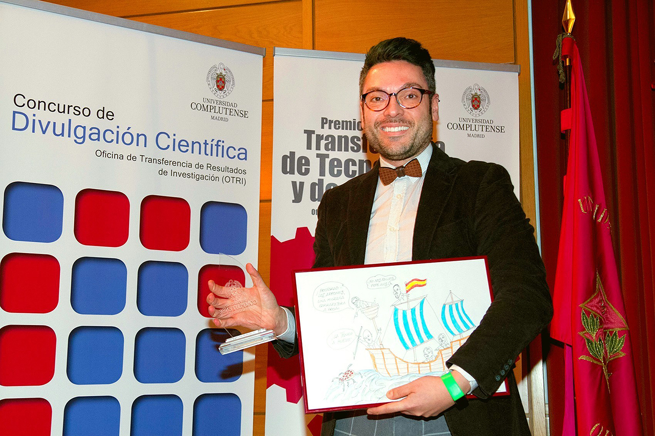José Luis Ayala recogió el premio de Transferencia y Conocimiento en el área de Ciencias Experimentales e Ingenierías en enero de 2019