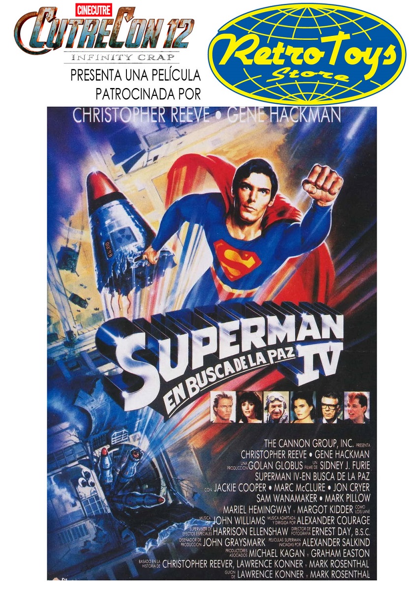 Cartel de "Superman IV: En busca de la paz"
